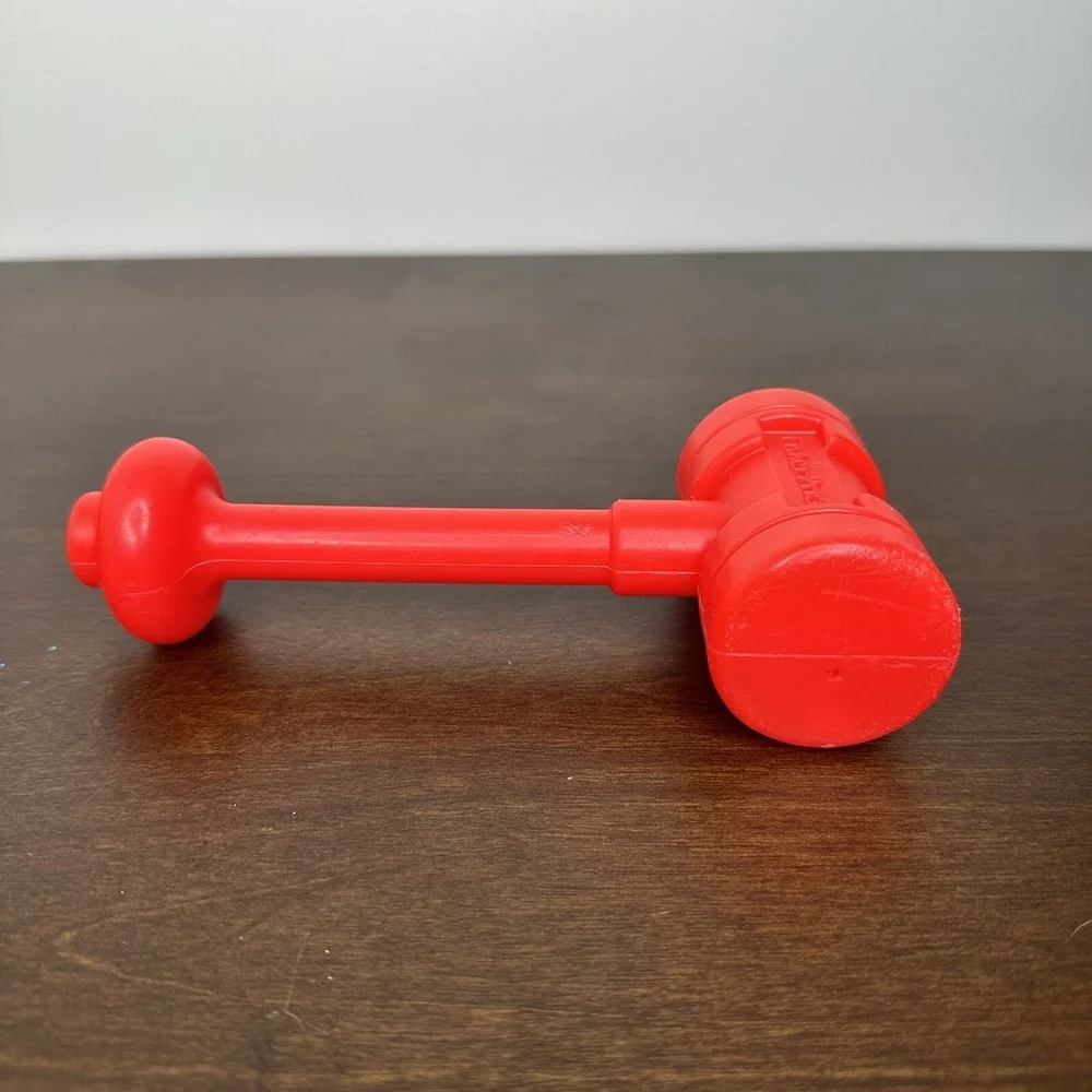 Vintage 1986 Fisher Price Tap n' Turn Bench Hammer Shapes Toddler Montessori